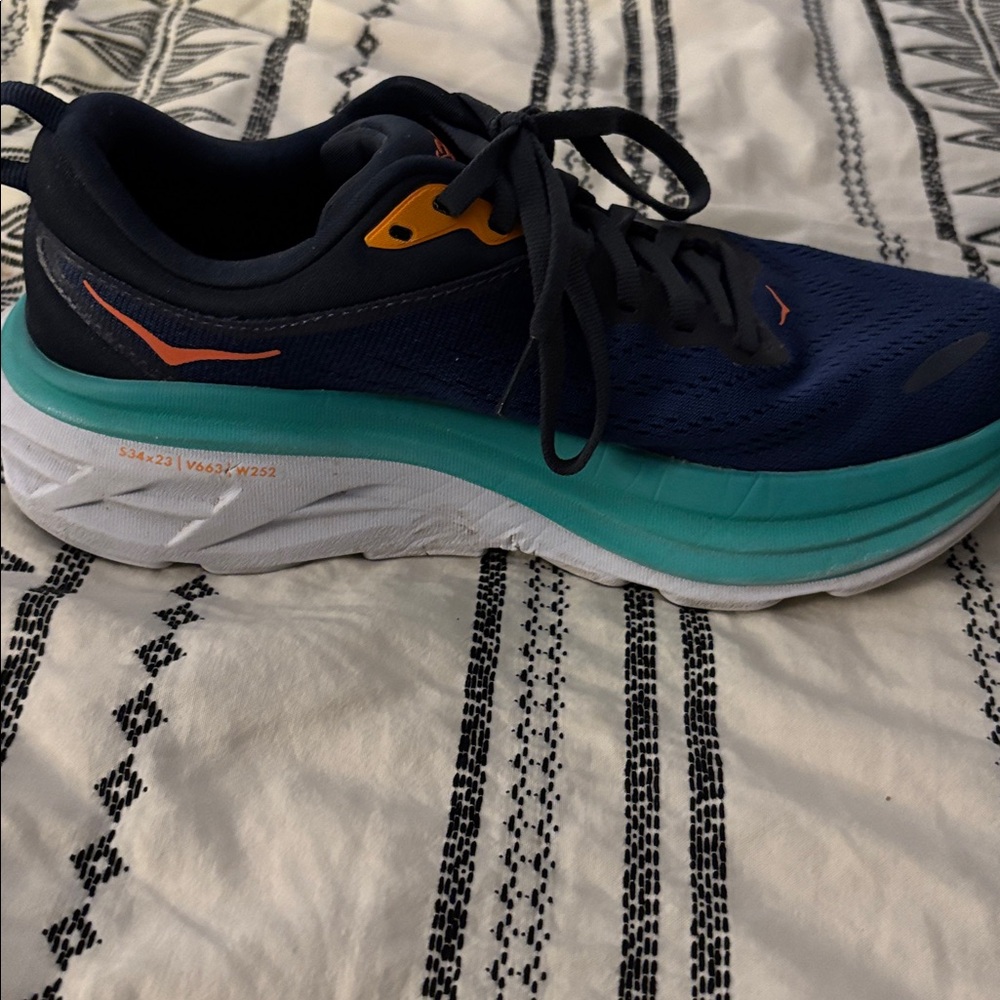 Hoka Blue and Teal Athletic Shoes - Picture 4 of 6
